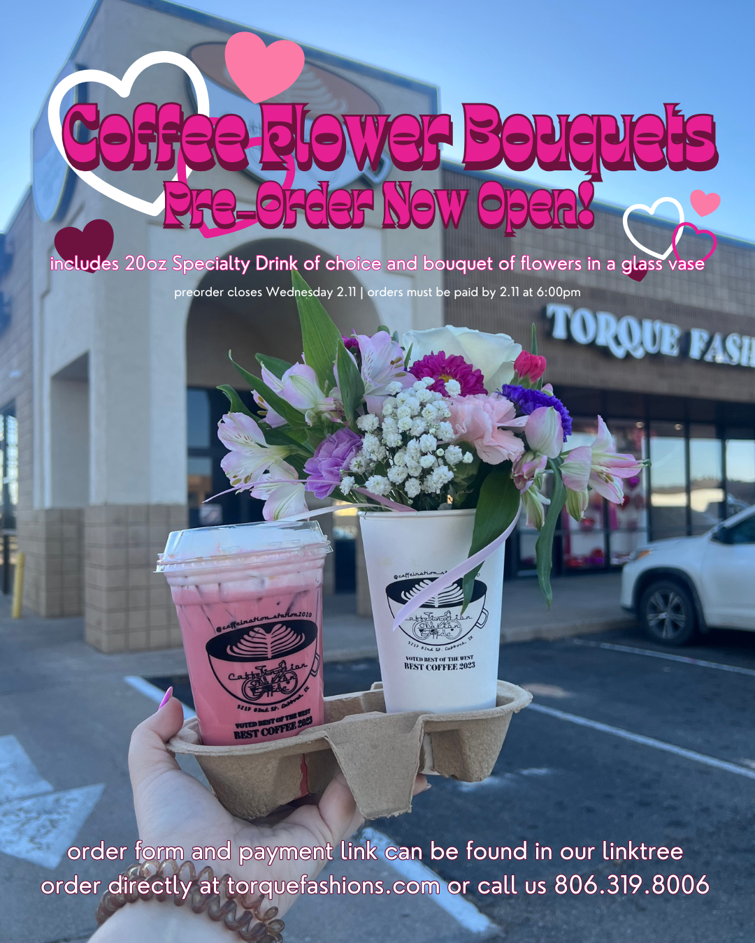 PRE-ORDER Coffee Flower Bouquet PAYMENT LINK ONLY