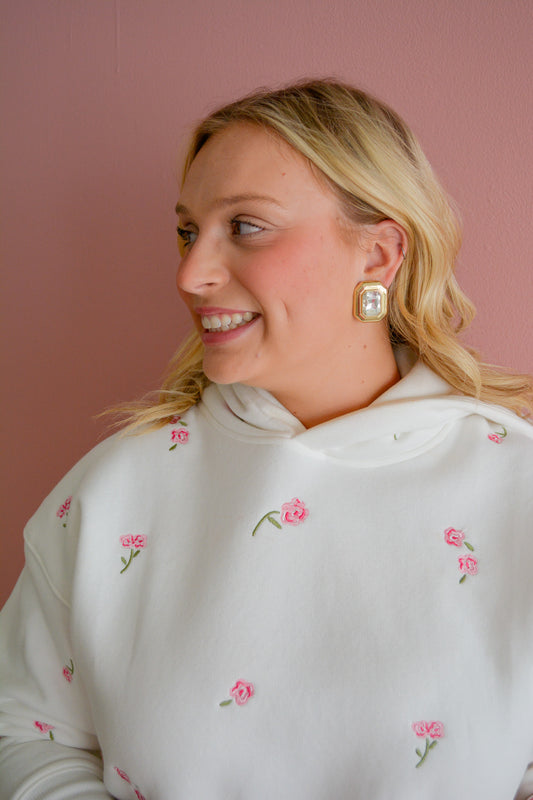 Brianna Cannon - Clear Jeweled Studs - Torque Fashion