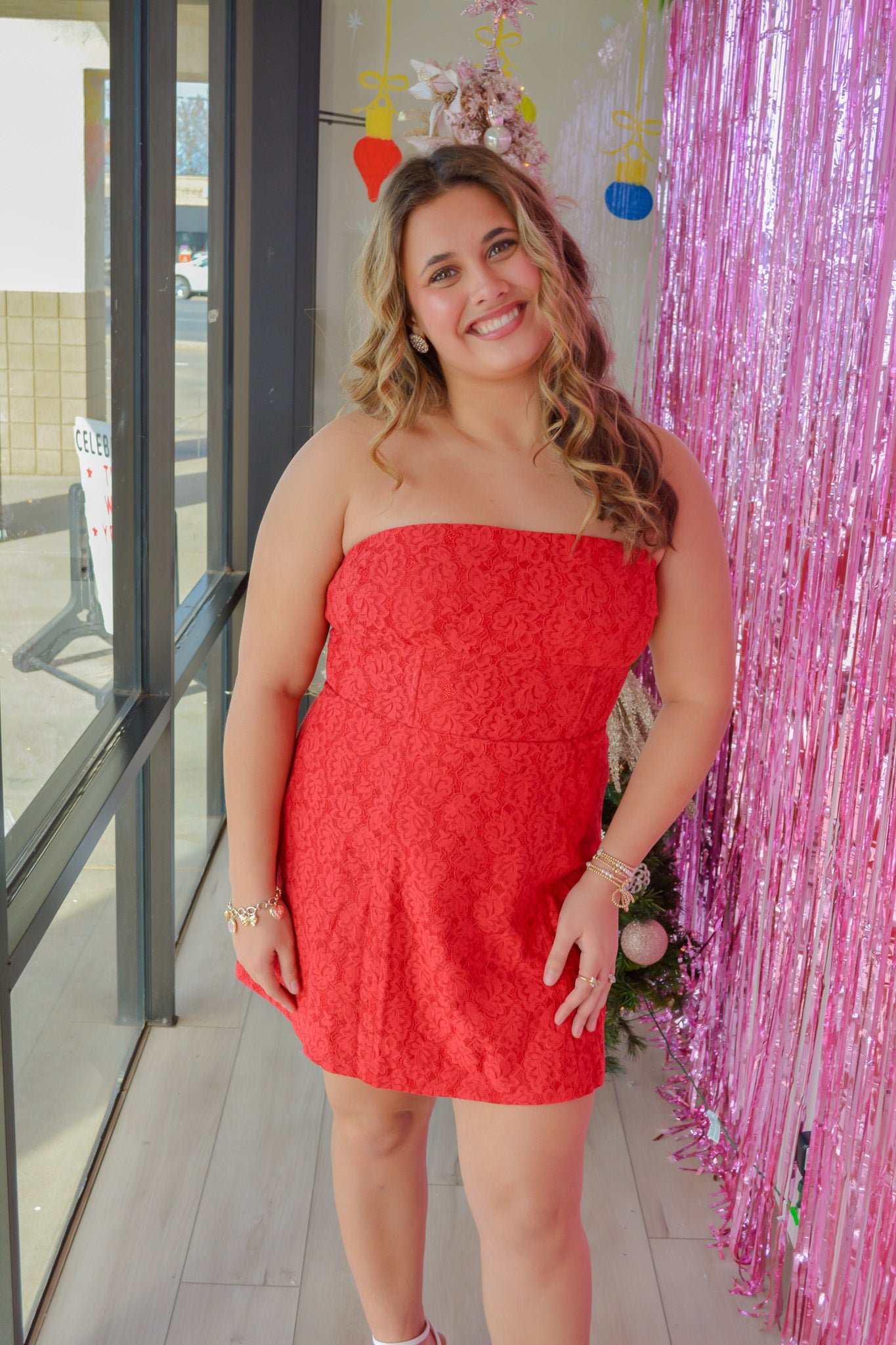 The Scarlet Affair Bow Dress