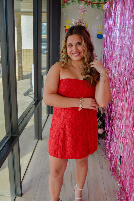 The Scarlet Affair Bow Dress