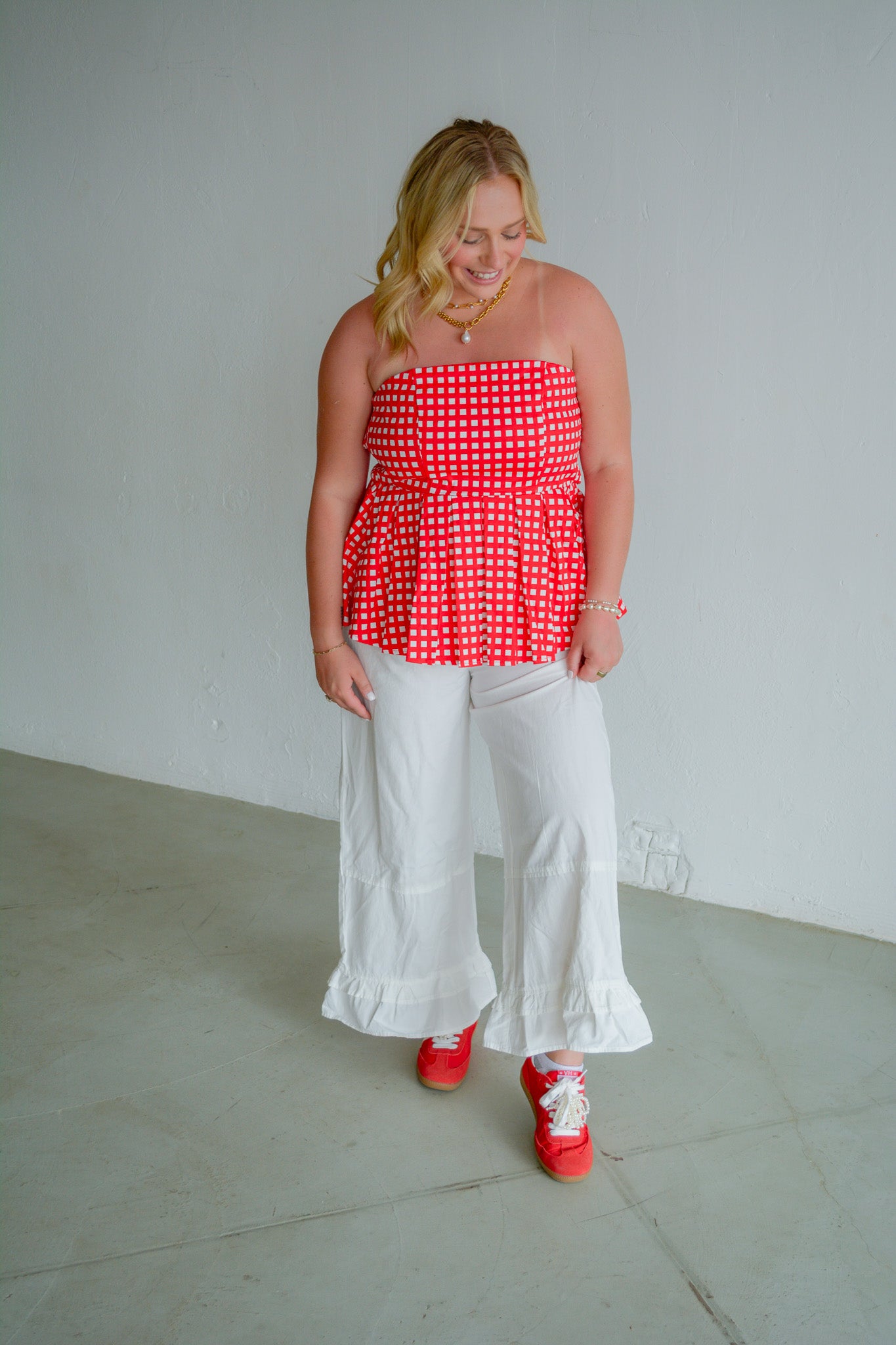 Americana Darling Strapless Top
