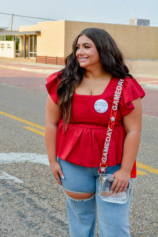 Game Day Sequin Bag Strap