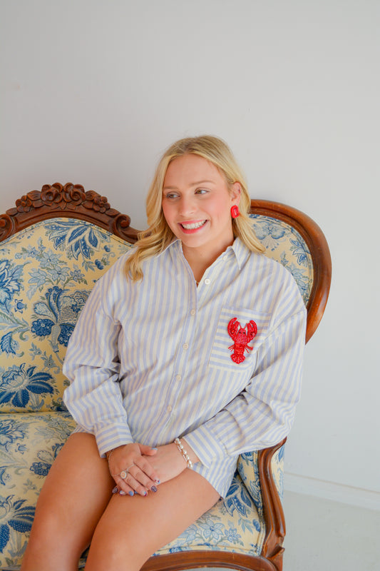 Lobster Luxe Linen Top
