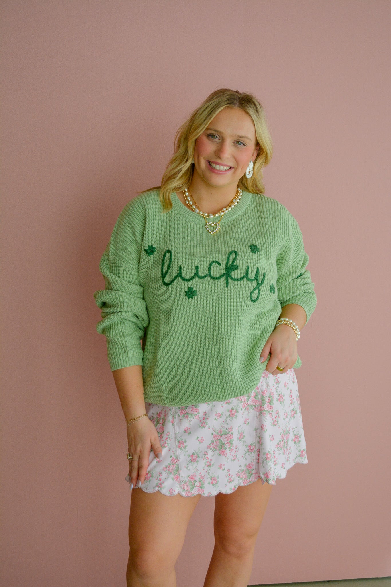 Shamrock Kisses Sweater - Torque Fashion