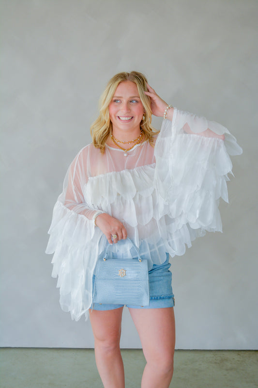 Pure Romance Ruffle Top