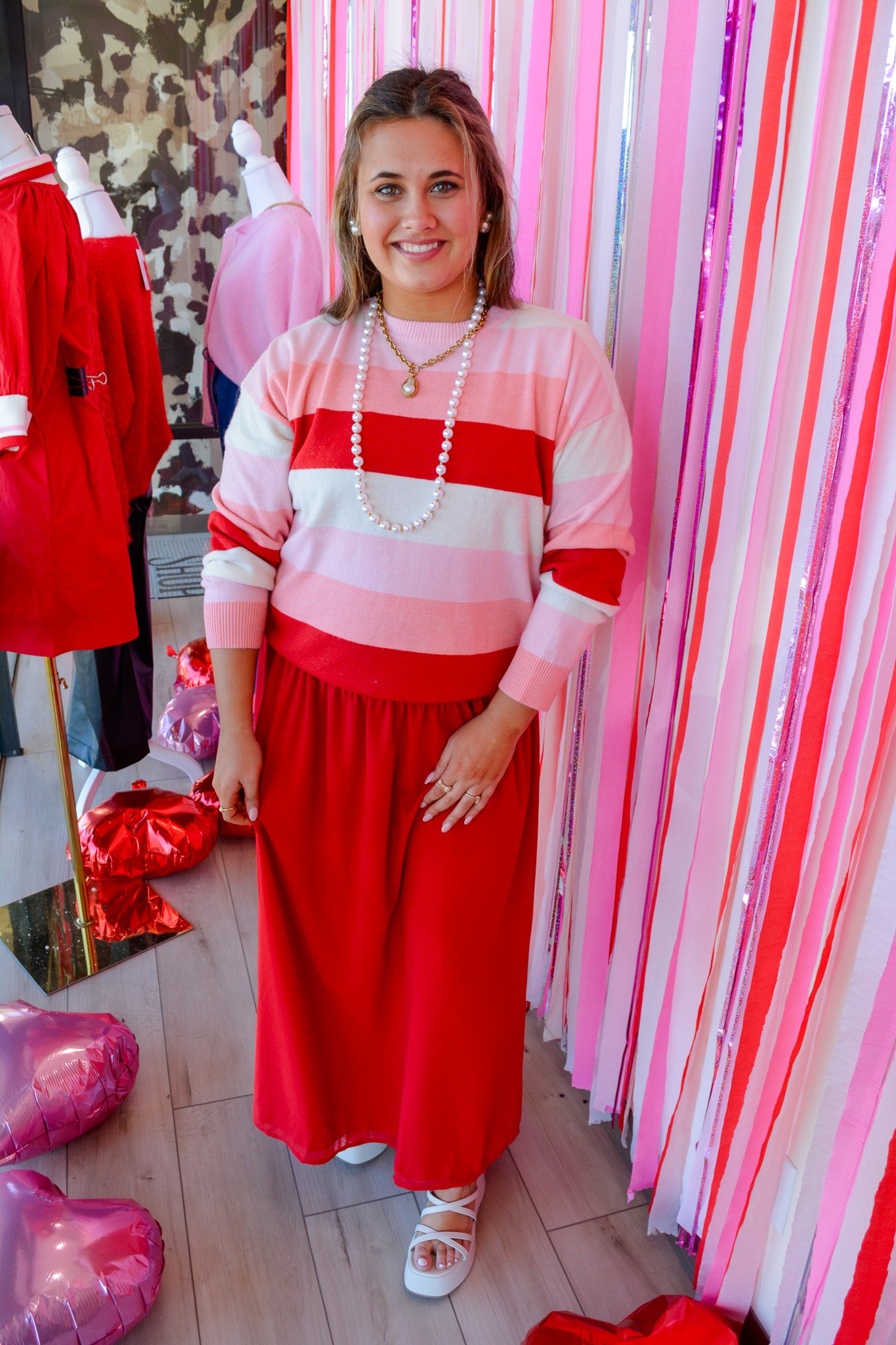 Heartfelt Color Block Sweater - Torque Fashion