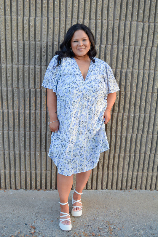 Tea and Whimsy Dress - CURVY