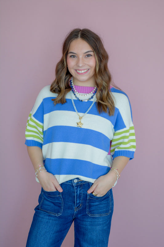 Coastal Color Block Sweater