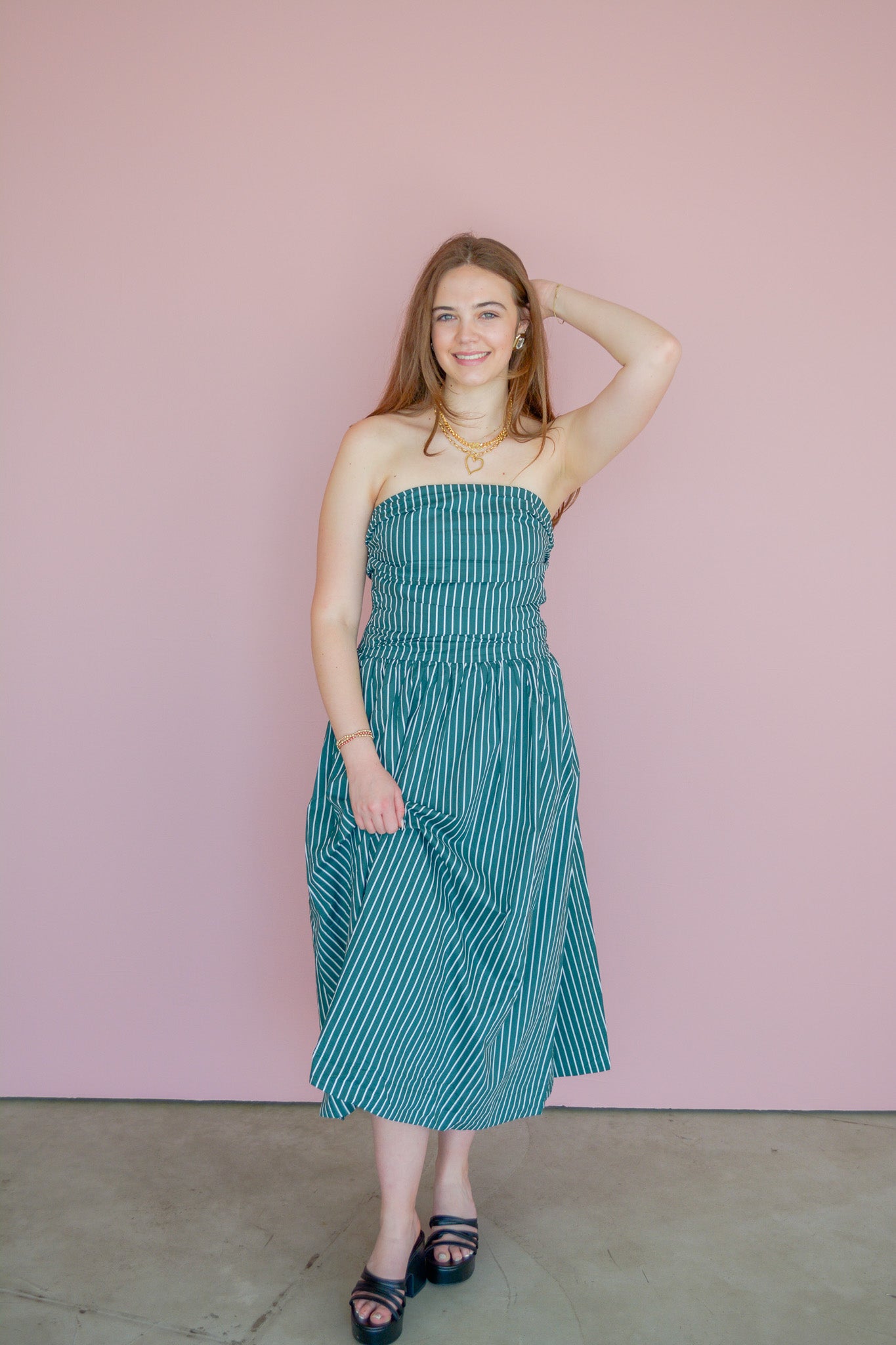 Green Meadow Midi Dress