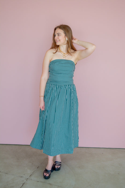 Green Meadow Midi Dress