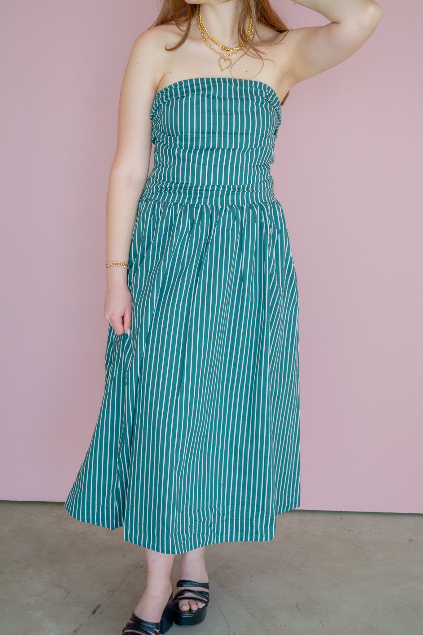 Green Meadow Midi Dress