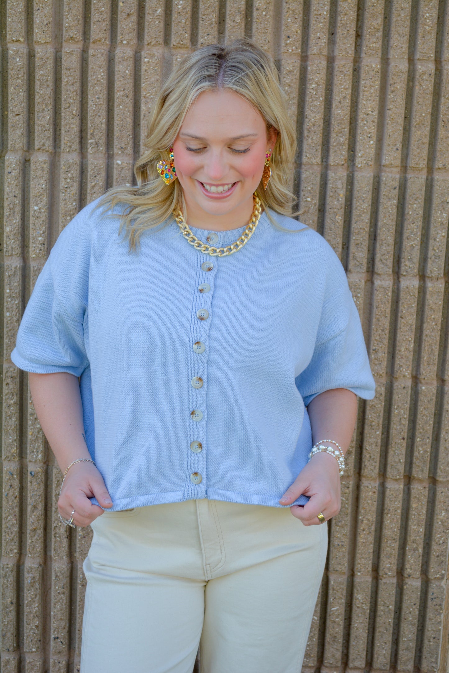 Wishlist Apparel Coastal Climate Top, lightweight and breathable women's blouse, featuring a relaxed fit and ocean-inspired design.