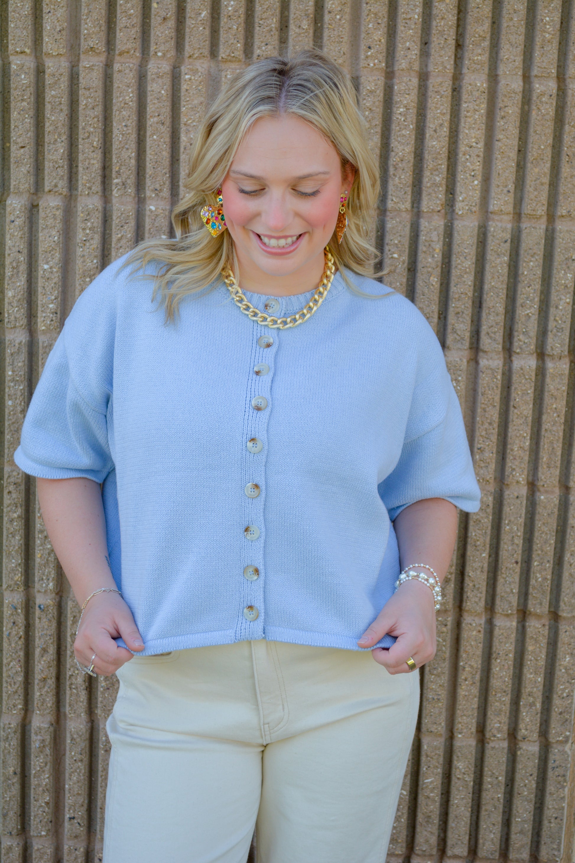 Wishlist Apparel Coastal Climate Top, lightweight and breathable women's blouse, featuring a relaxed fit and ocean-inspired design.