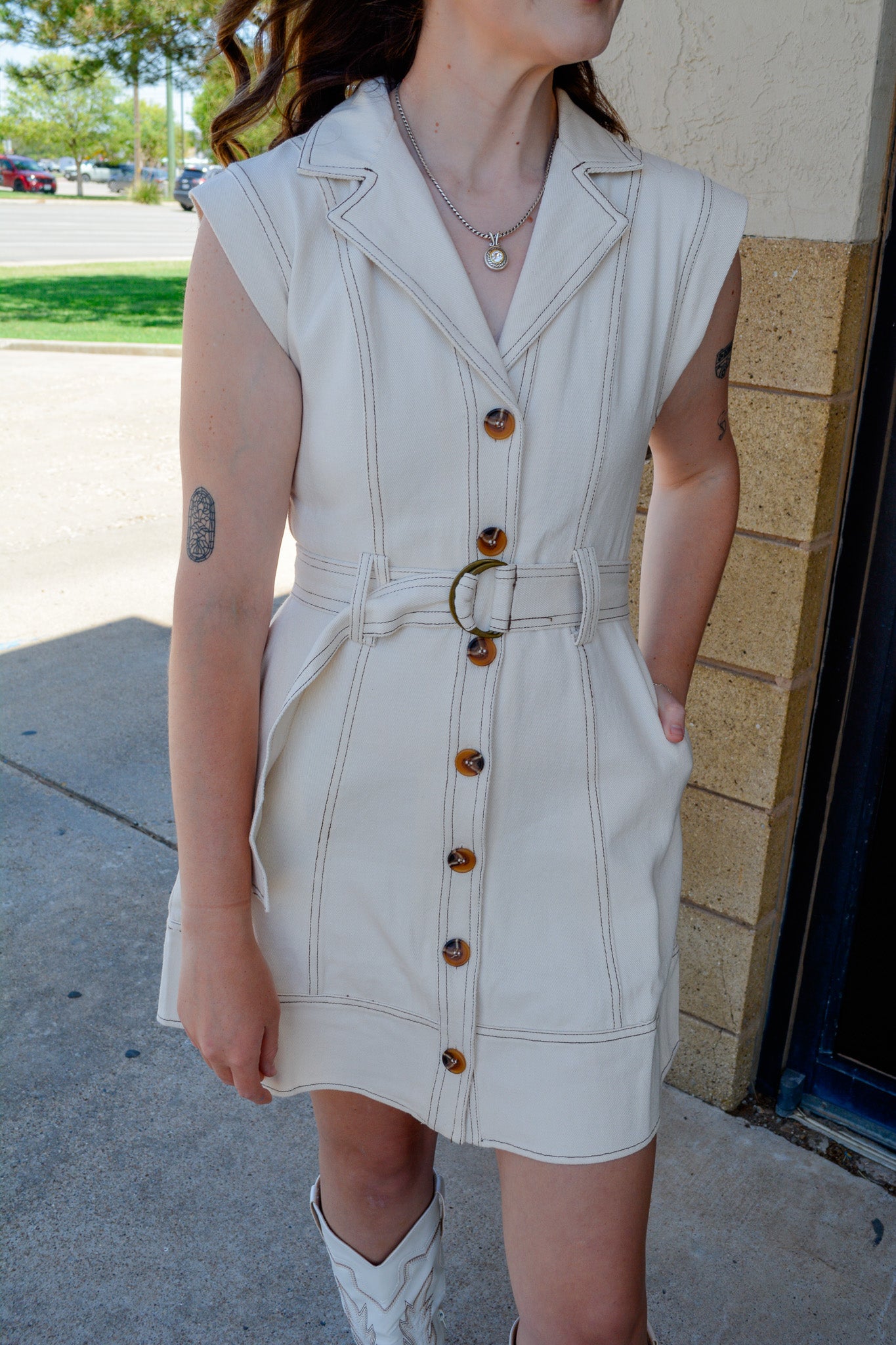 Monochrome Muse Dress