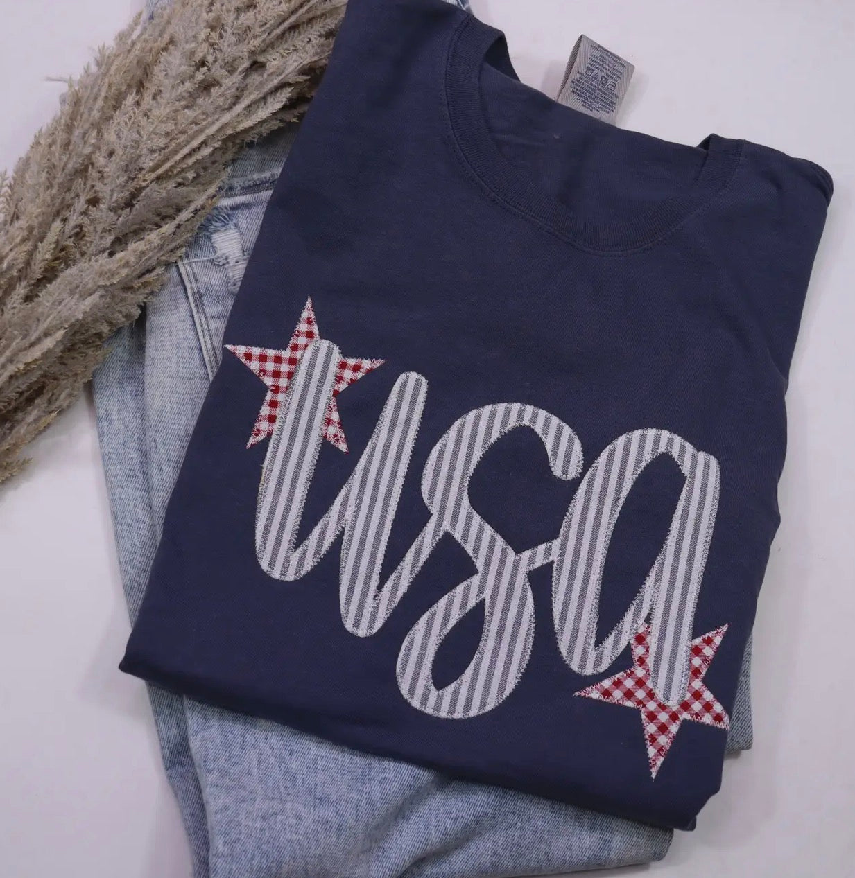 USA Comfort Tee by Shop Southern Belle, front view showing soft cotton fabric and classic fit in a relaxed style.