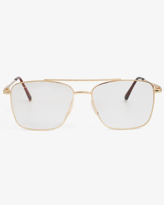 Blue light Dax Eyewear River glasses, full view showcasing sleek design and blue light protection features.