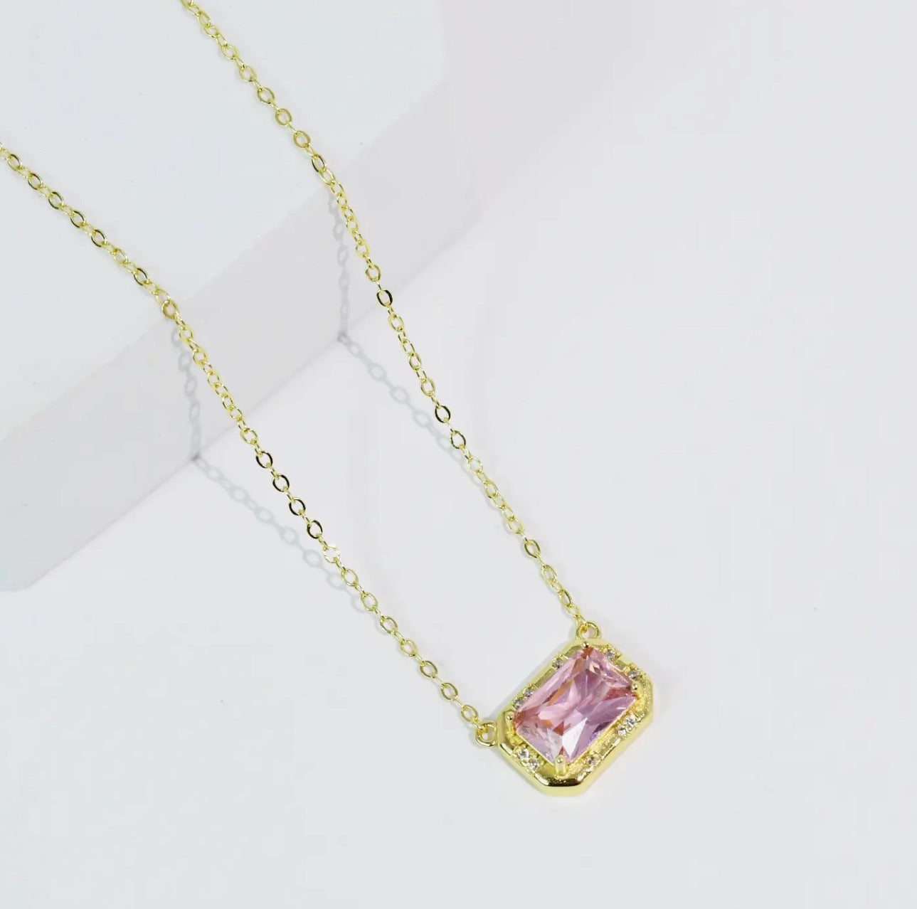 Treasure Jewels pretty gem necklace featuring colorful gemstones and delicate chain, showcasing elegant jewelry design.
