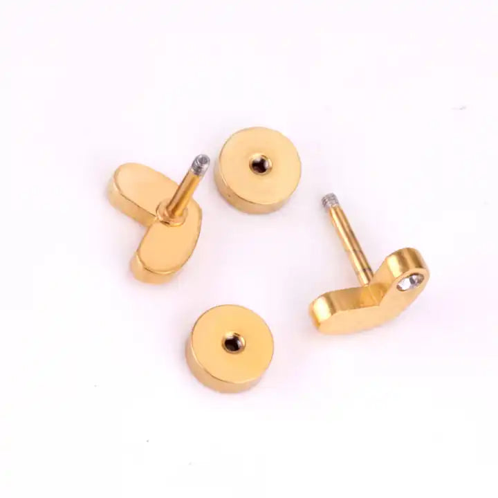 Eloise Heart Screwback Stud