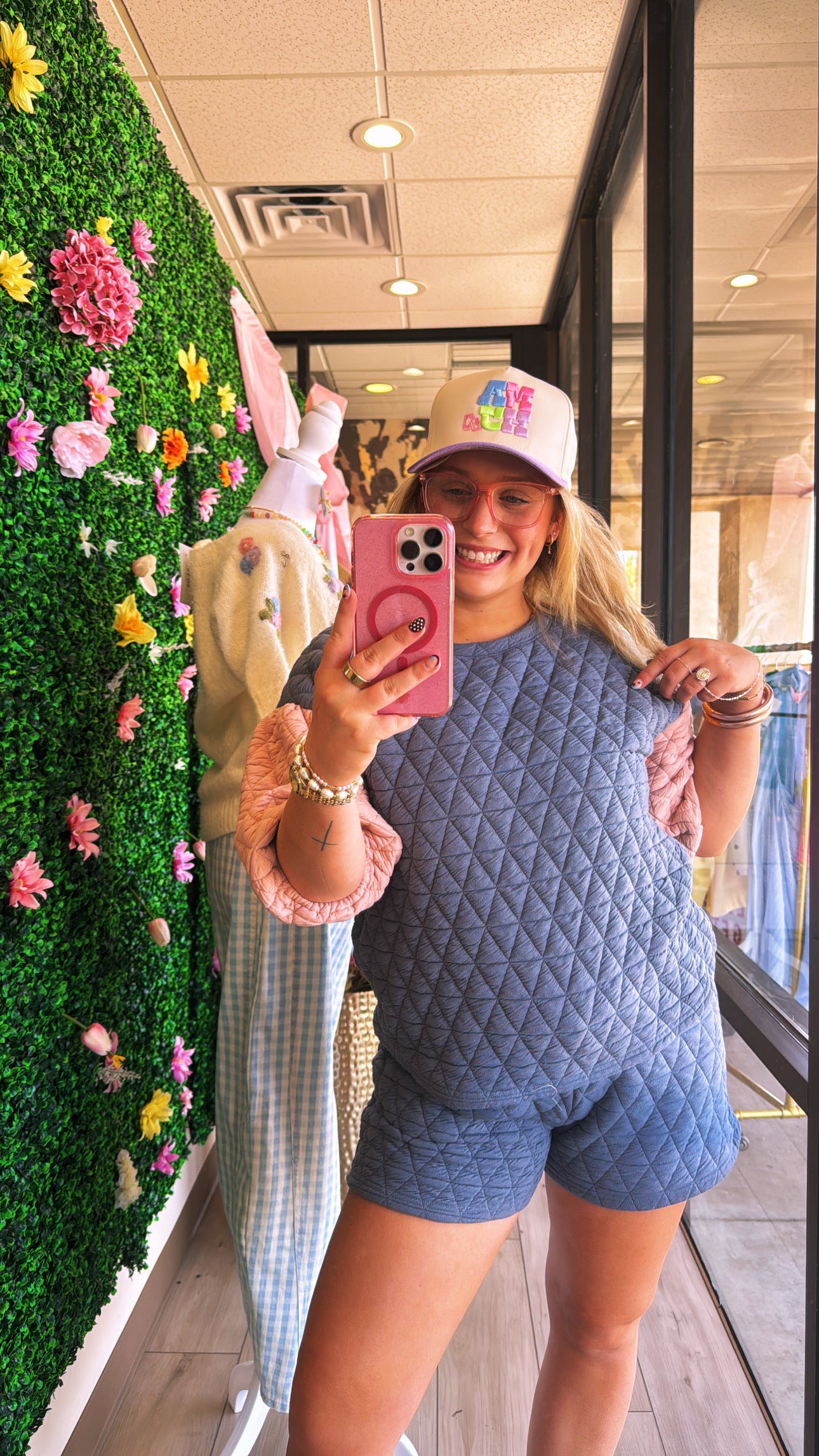 Purple MAHJ hat by Summer Tees featuring a stylish, wide-brim design perfect for casual summer wear.