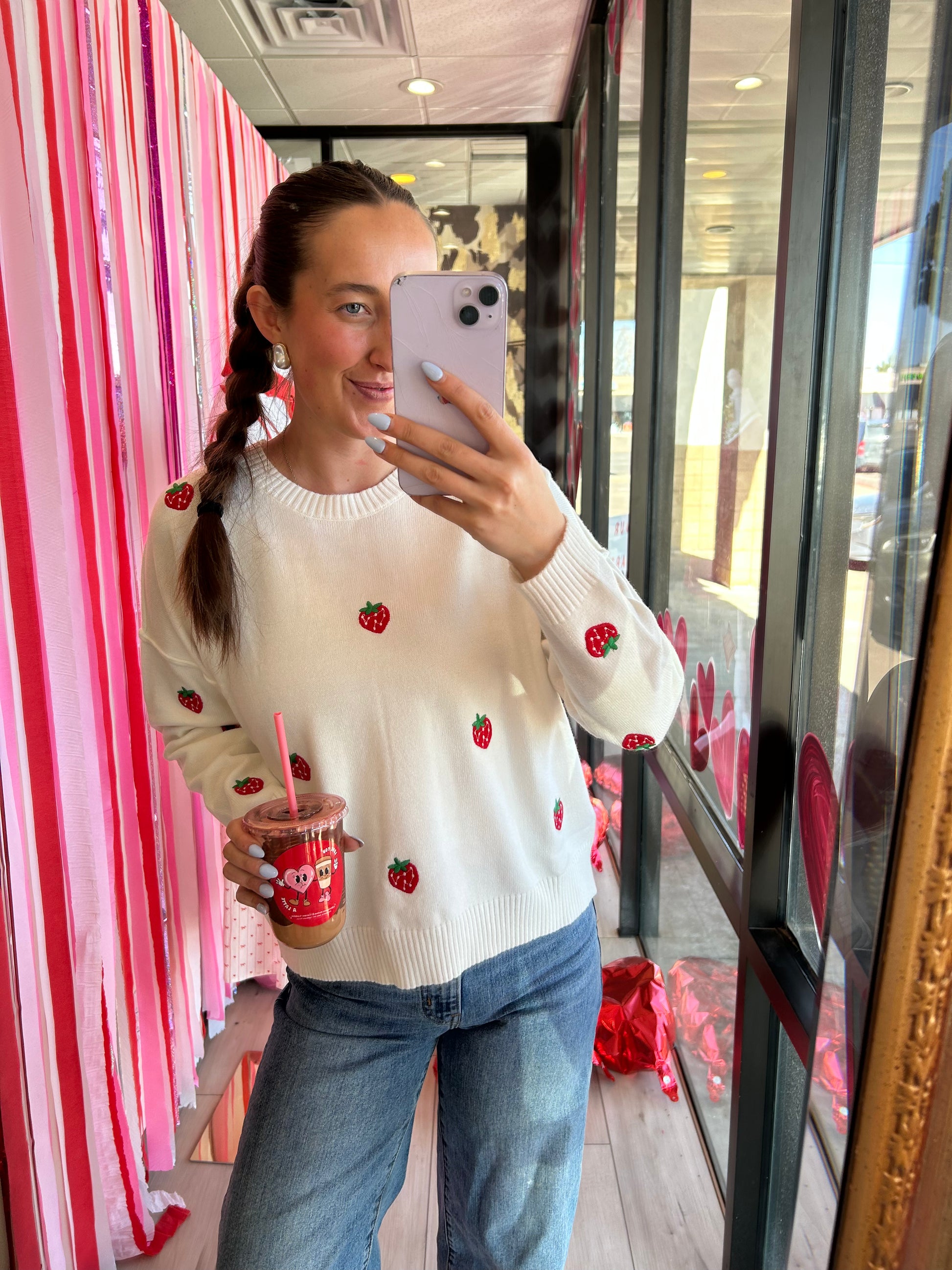 Berry Cute Crewneck - Torque Fashion