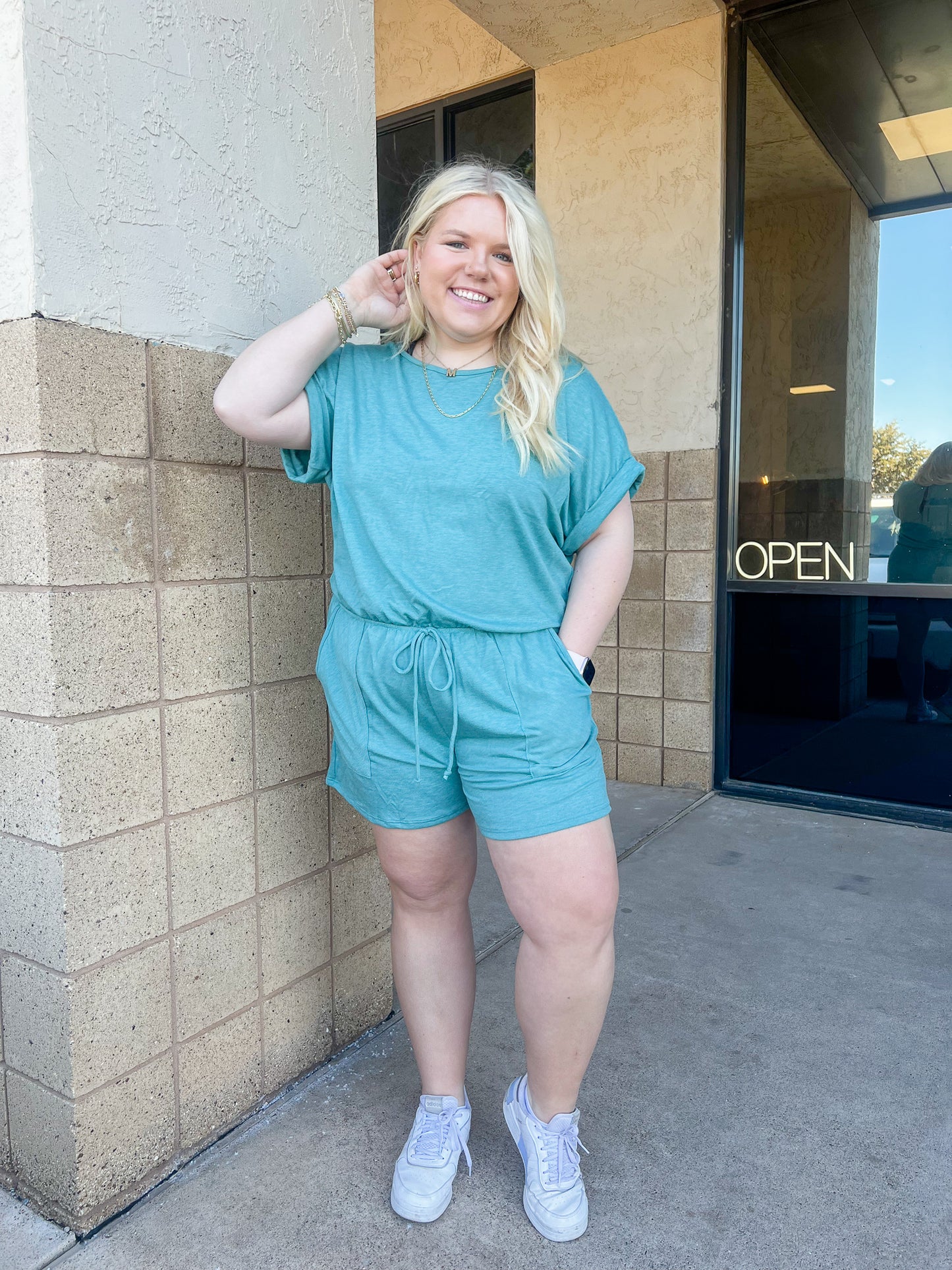 Eternally Lounging Romper - CURVY