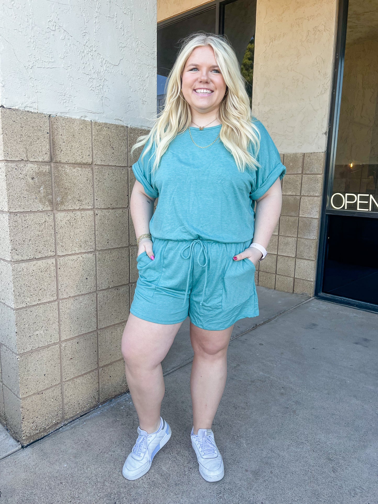 Eternally Lounging Romper - CURVY