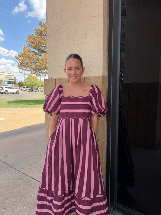 The Harvest Stripe Midi