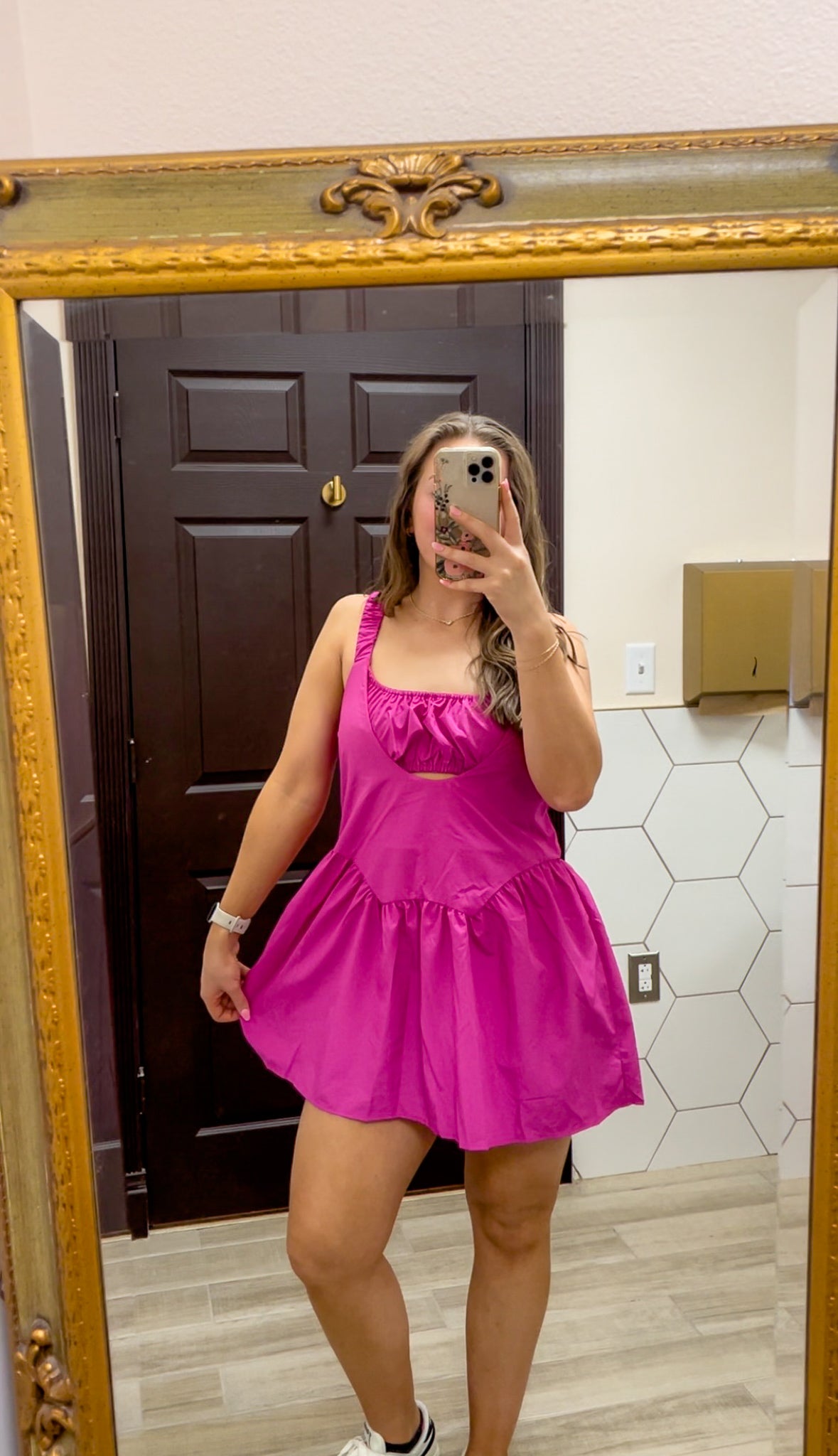 Hit the Courts Athletic Dress - FUCHSIA