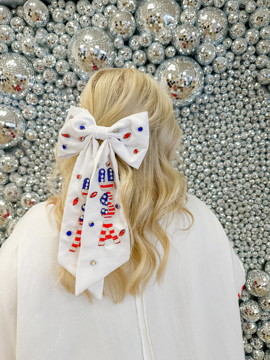 USA Beaded Bow