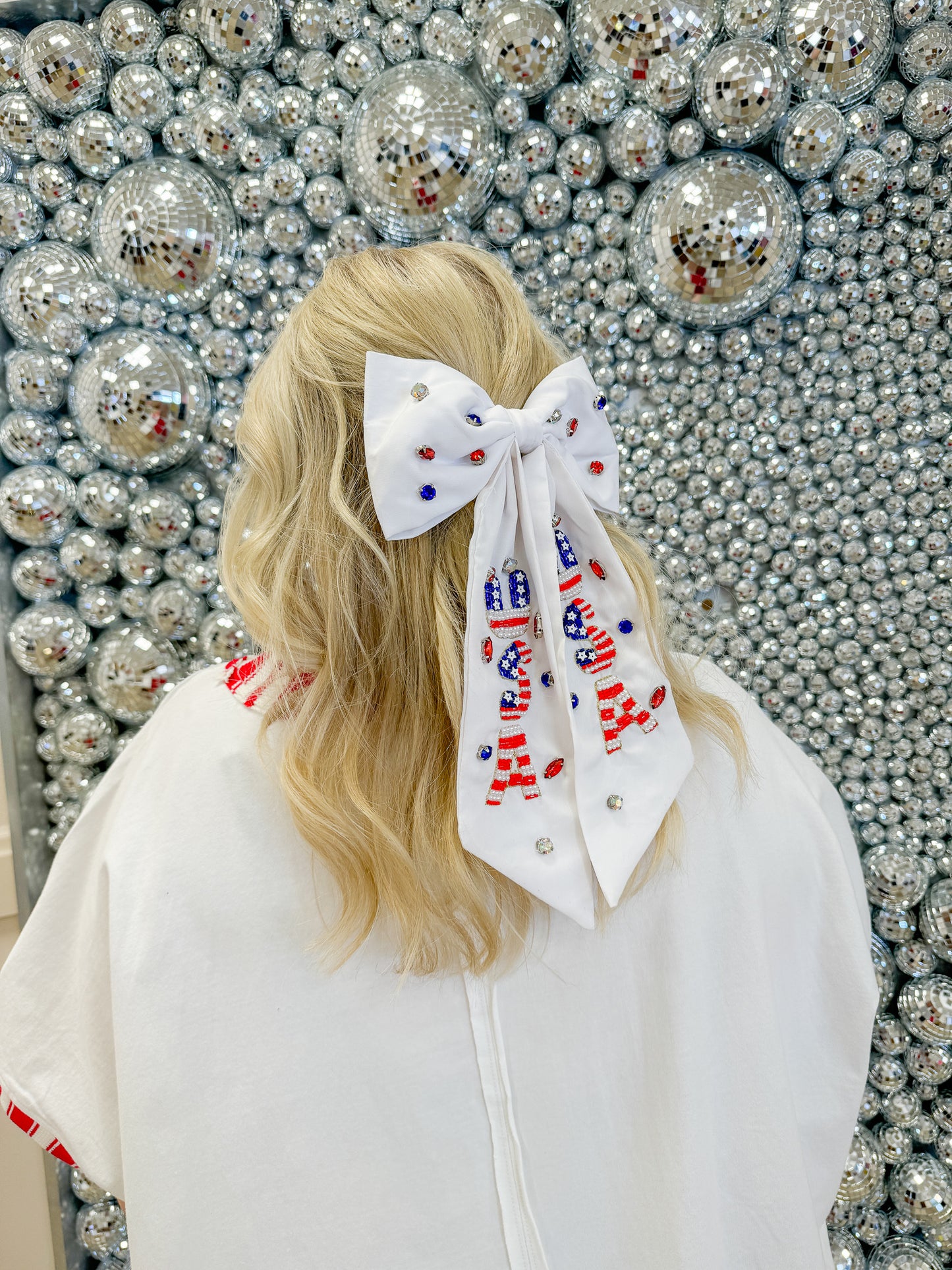 USA Beaded Bow