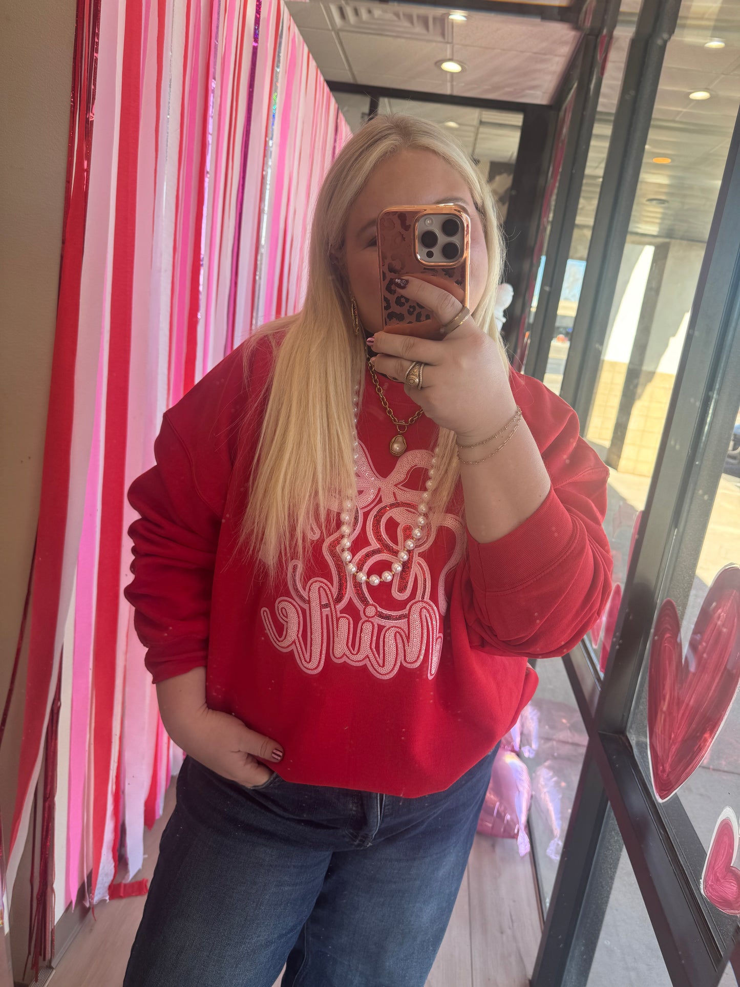 Be Mine Sequin Sweatshirt - Torque Fashion