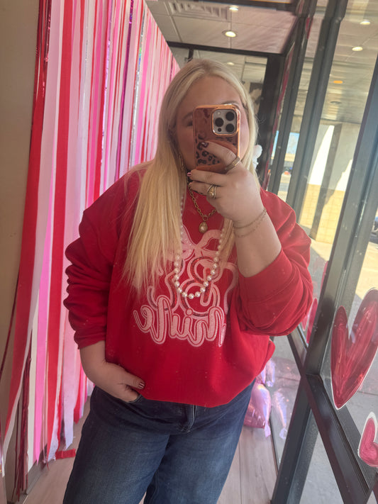Be Mine Sequin Sweatshirt - Torque Fashion