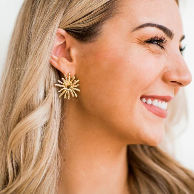 Sierra Starburst Earrings - GOLD