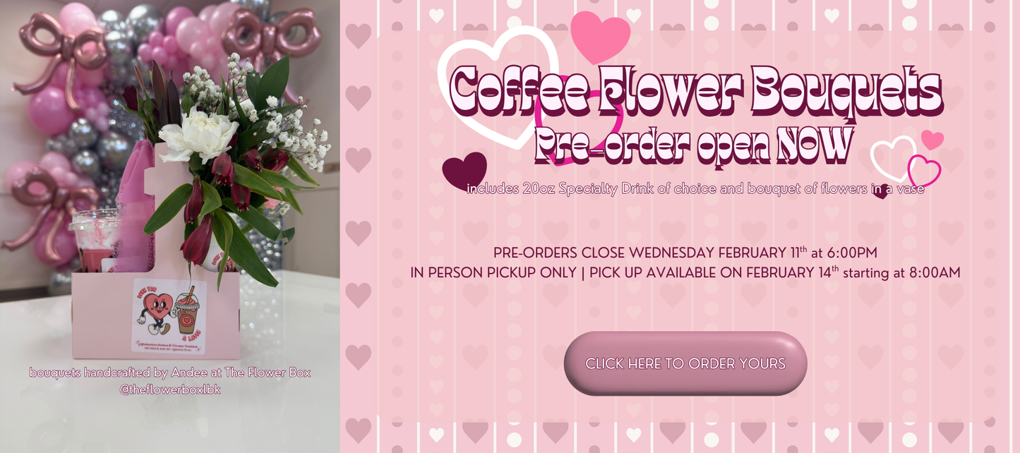 PRE-ORDER Coffee Flower Bouquet PAYMENT LINK ONLY