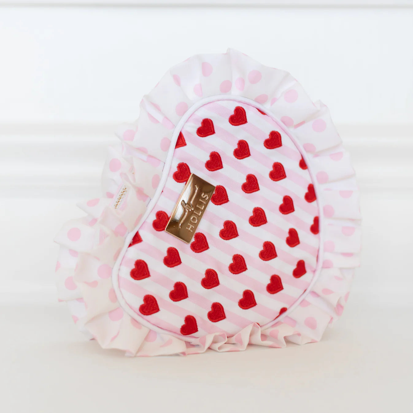 HOLLIS Ruffle Heart Pouch