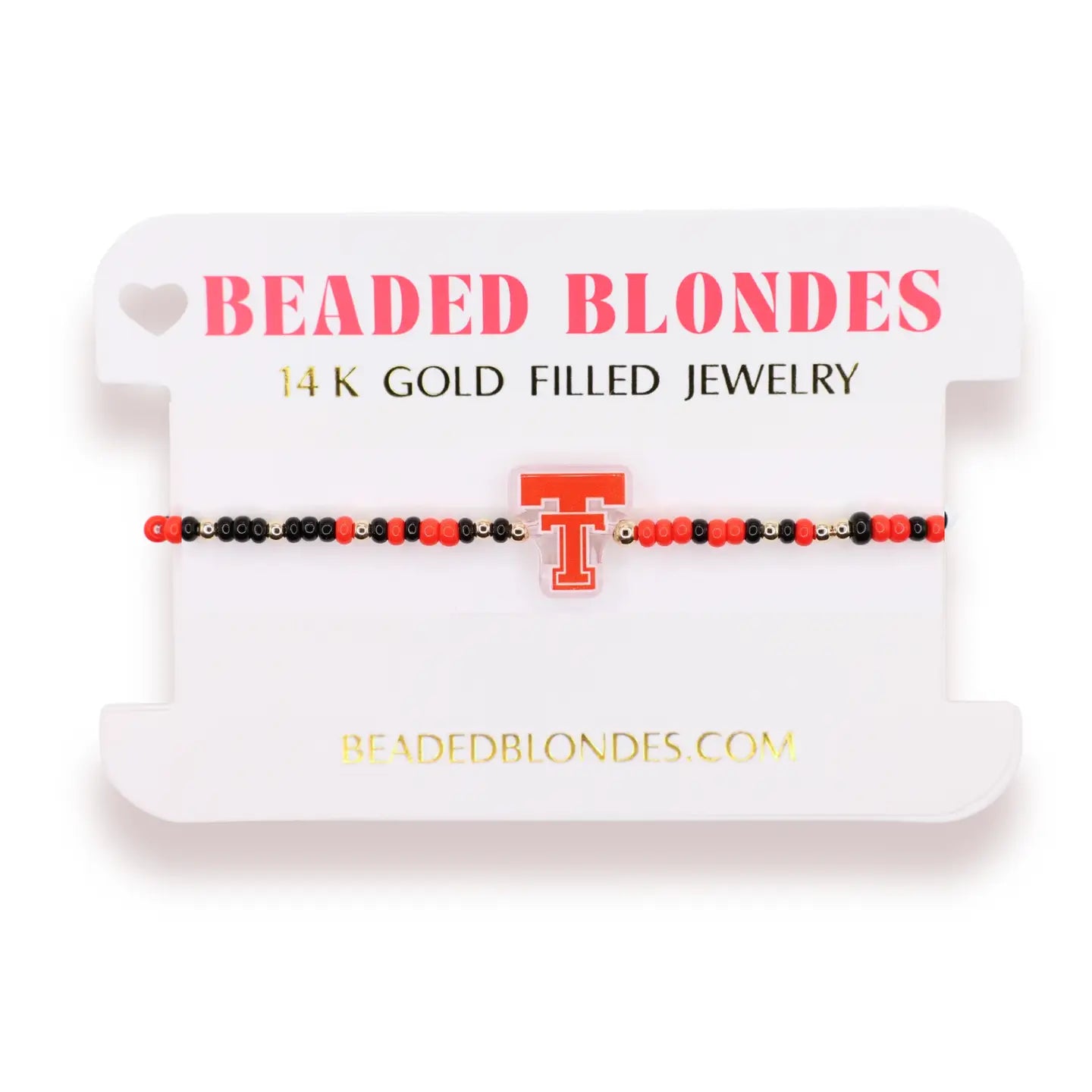 TTU Logo Bracelet - Beaded Blondes - Torque Fashion