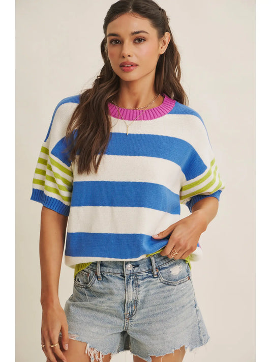Coastal Color Block Sweater