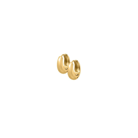 Huggie Earrings - Sunday Hoop Gold 8mm