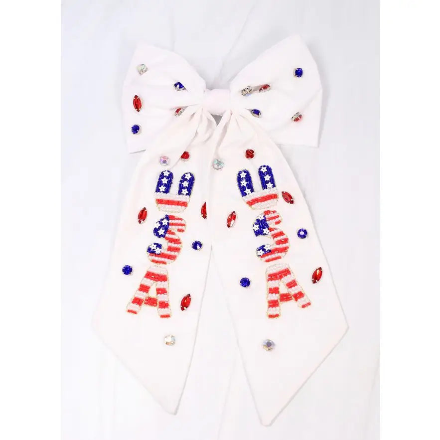 USA Beaded Bow