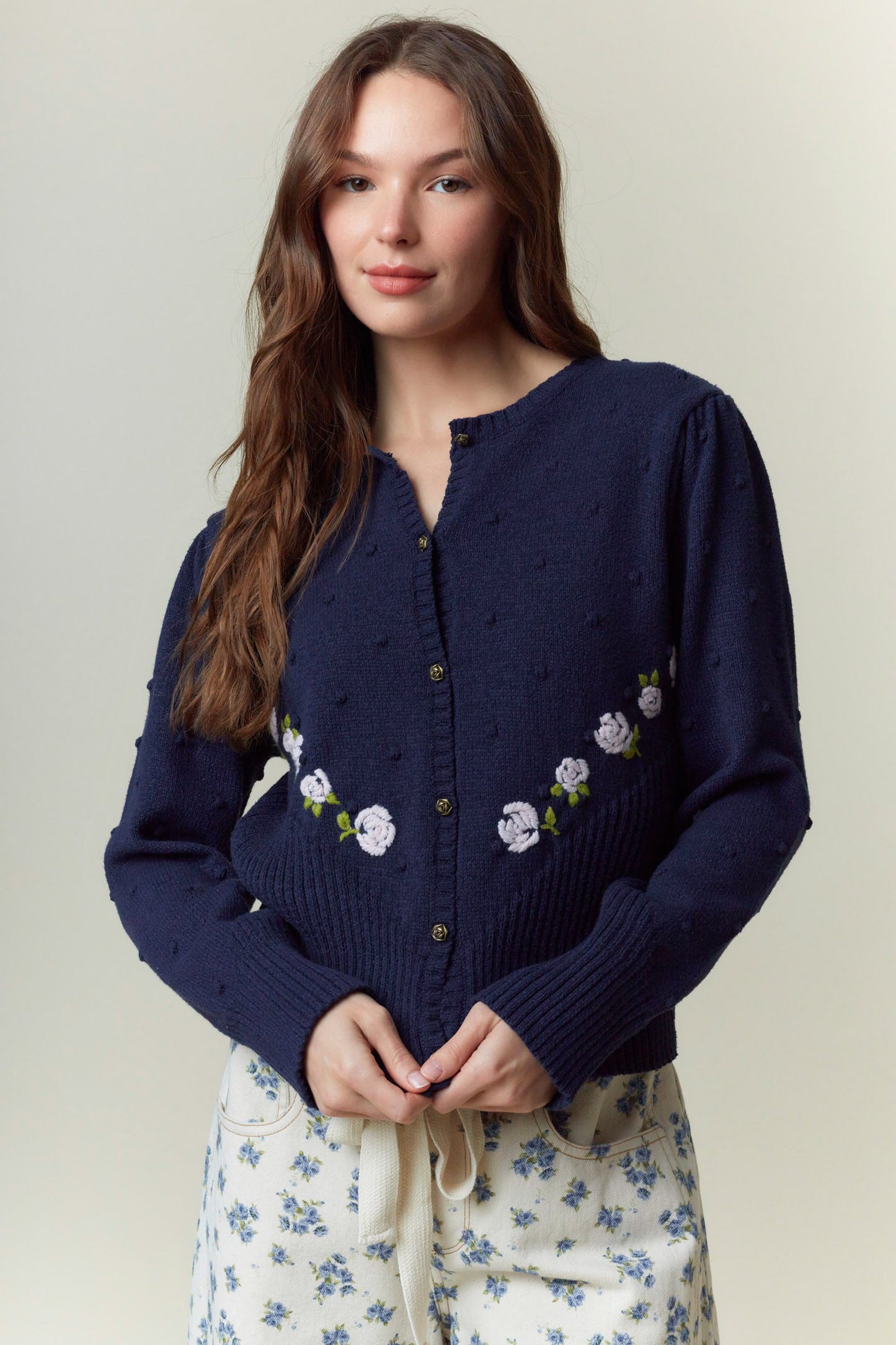 Rose Reverie Knit Cardigan