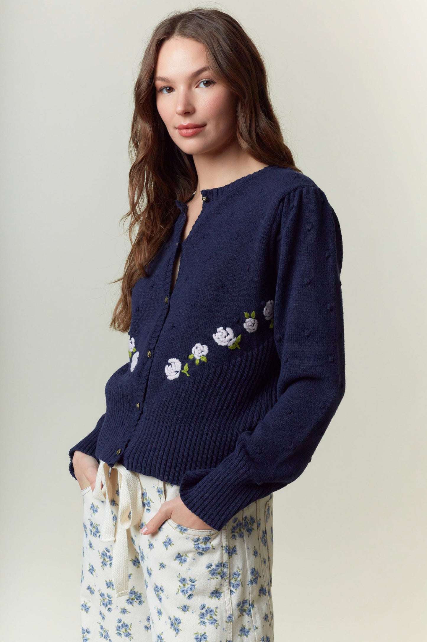 Rose Reverie Knit Cardigan