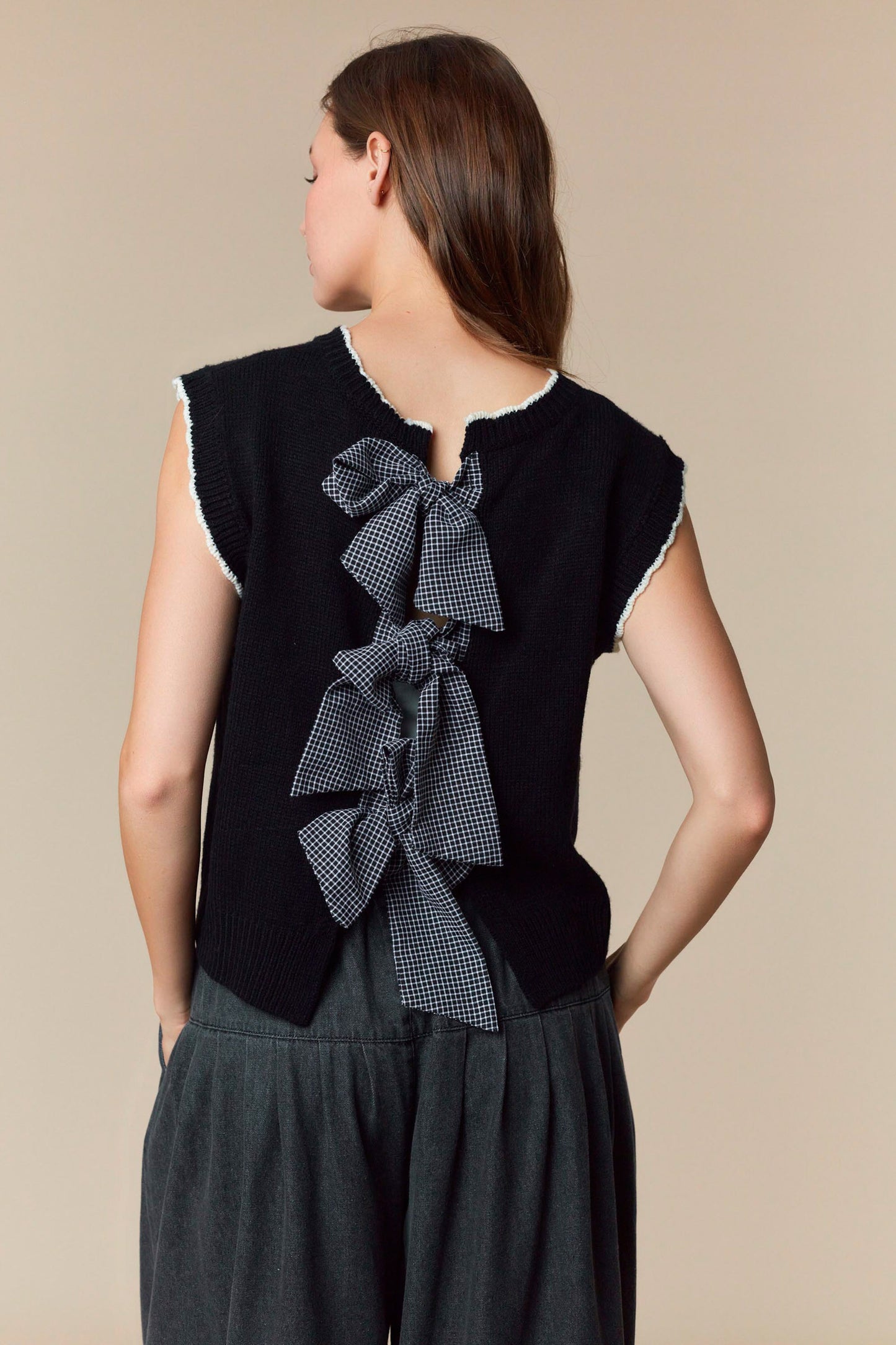 Hey Boo Sweater Vest Top