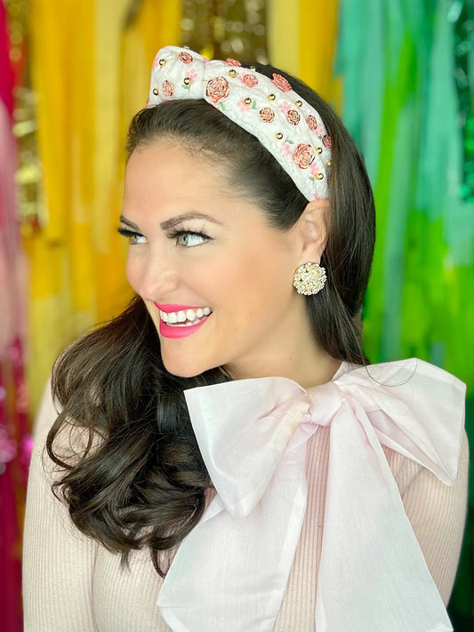 Brianna Cannon - Bouquet Button Stud in Ivory