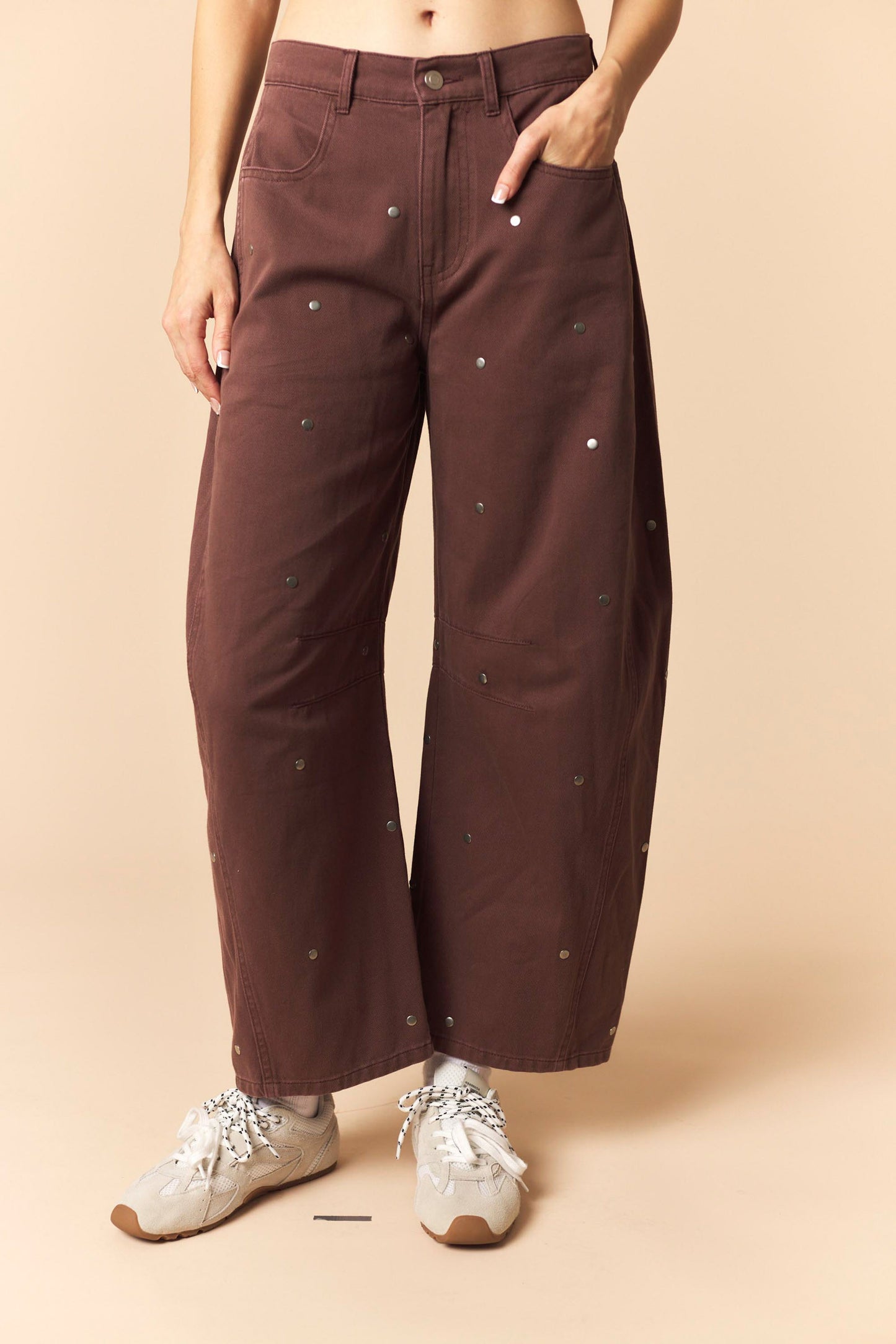 Studded Saddle Jeans