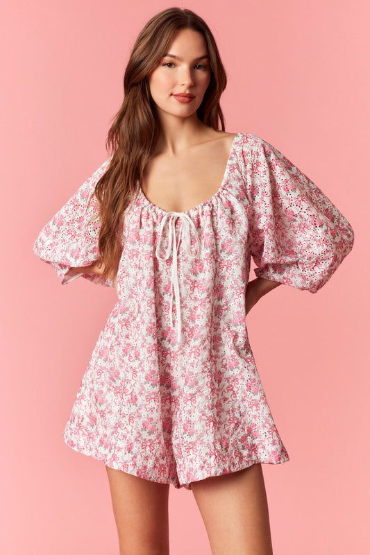 Petals and Lace Romper
