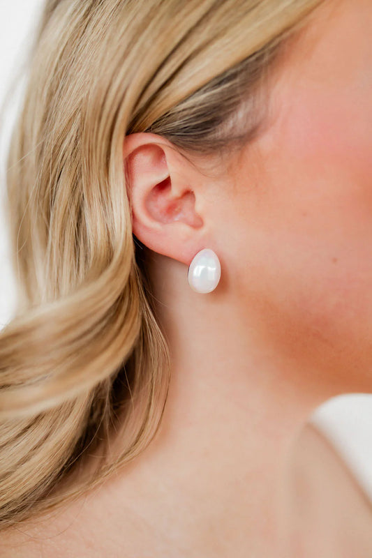 The Monica Studs - WHITE