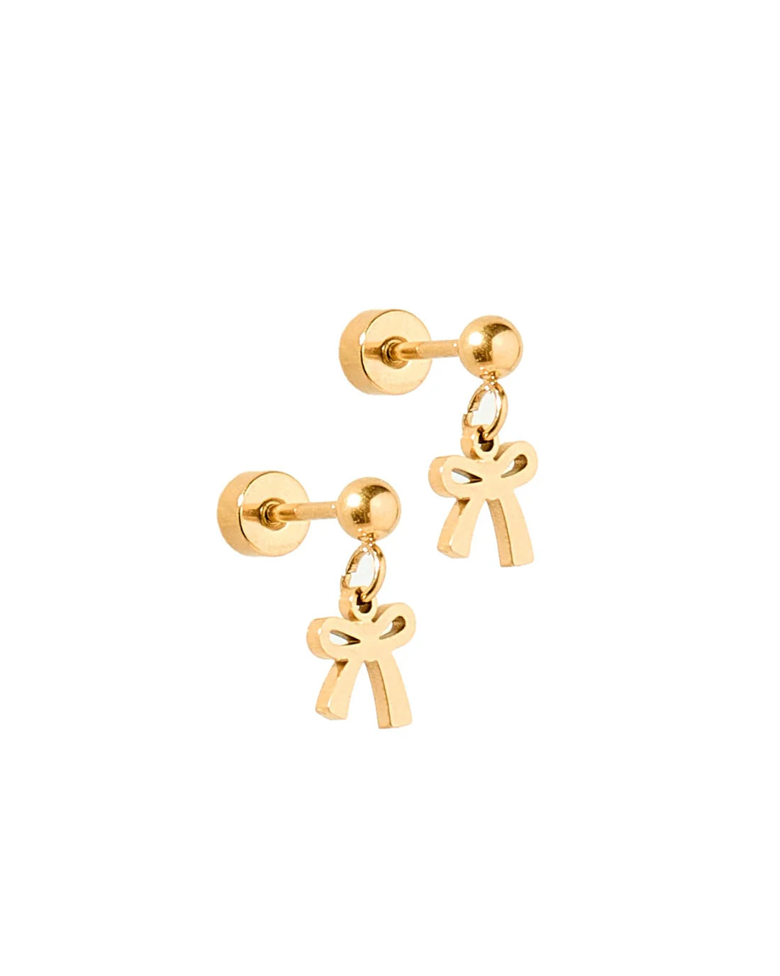 Millie Bow Studs - Screwback Earrings