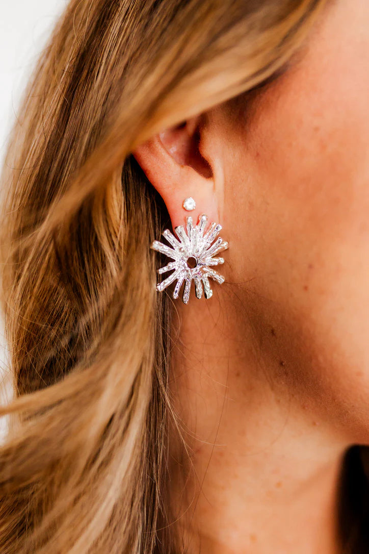 Sierra Starburst Earrings - SILVER