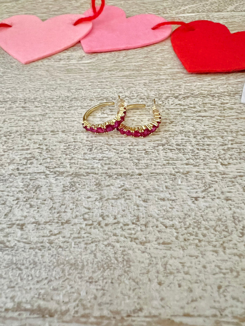 Pink Bouquets Earrings